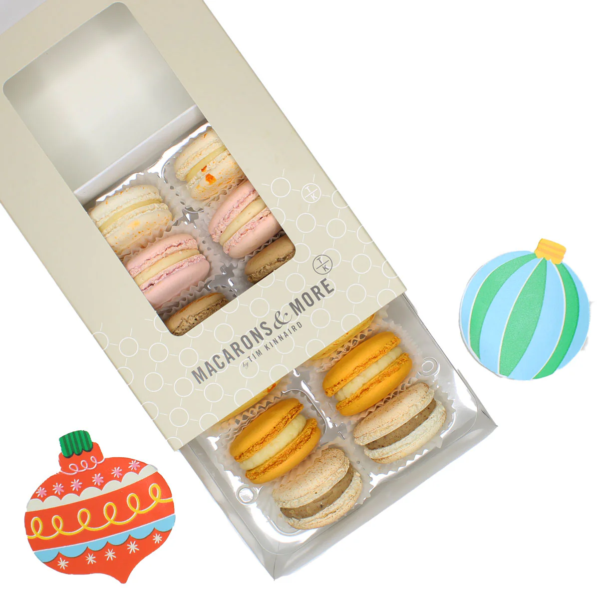 Christmas Macaron Selection - Box of 12 - Image 3