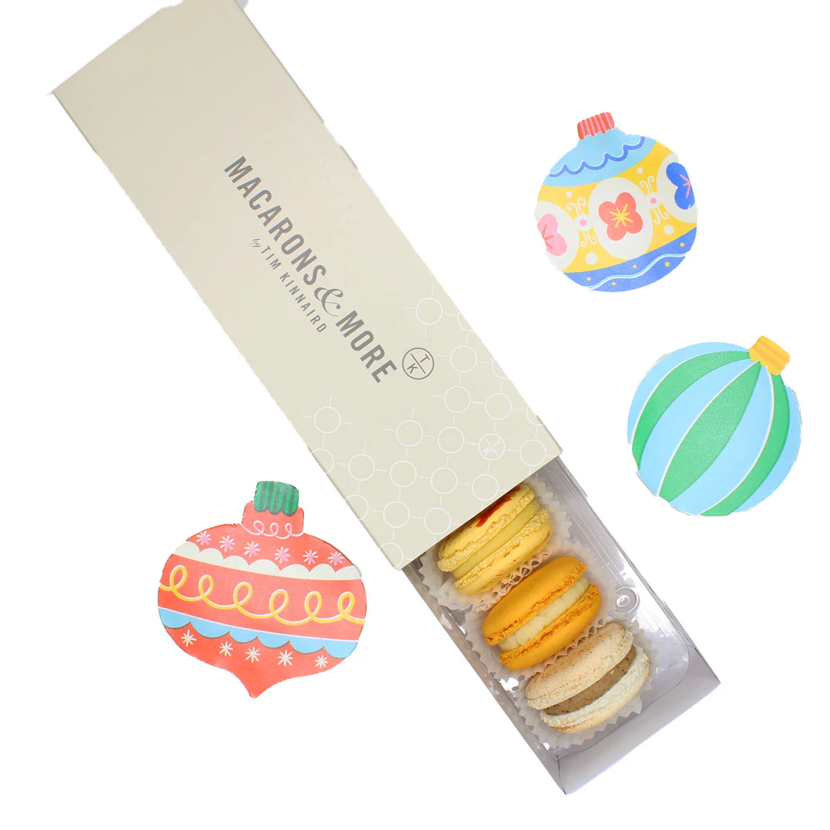 Christmas Macaron Selection - Box of 6 - Image 3