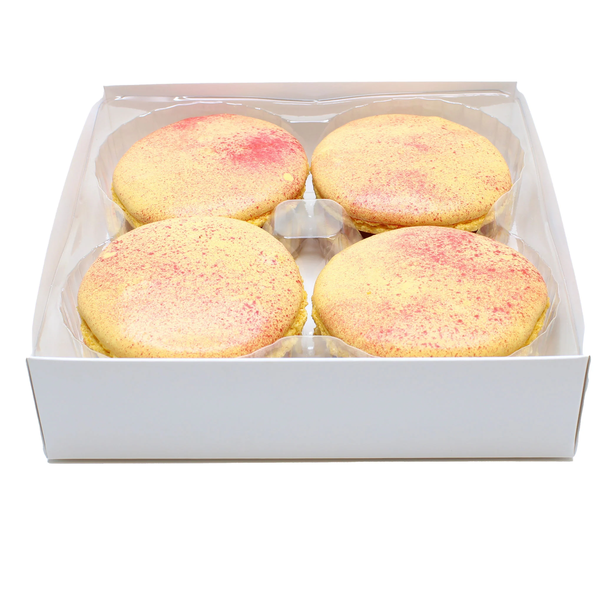 Large Passionfruit & Milk Chocolate Macarons - Box of 4 - Image 3