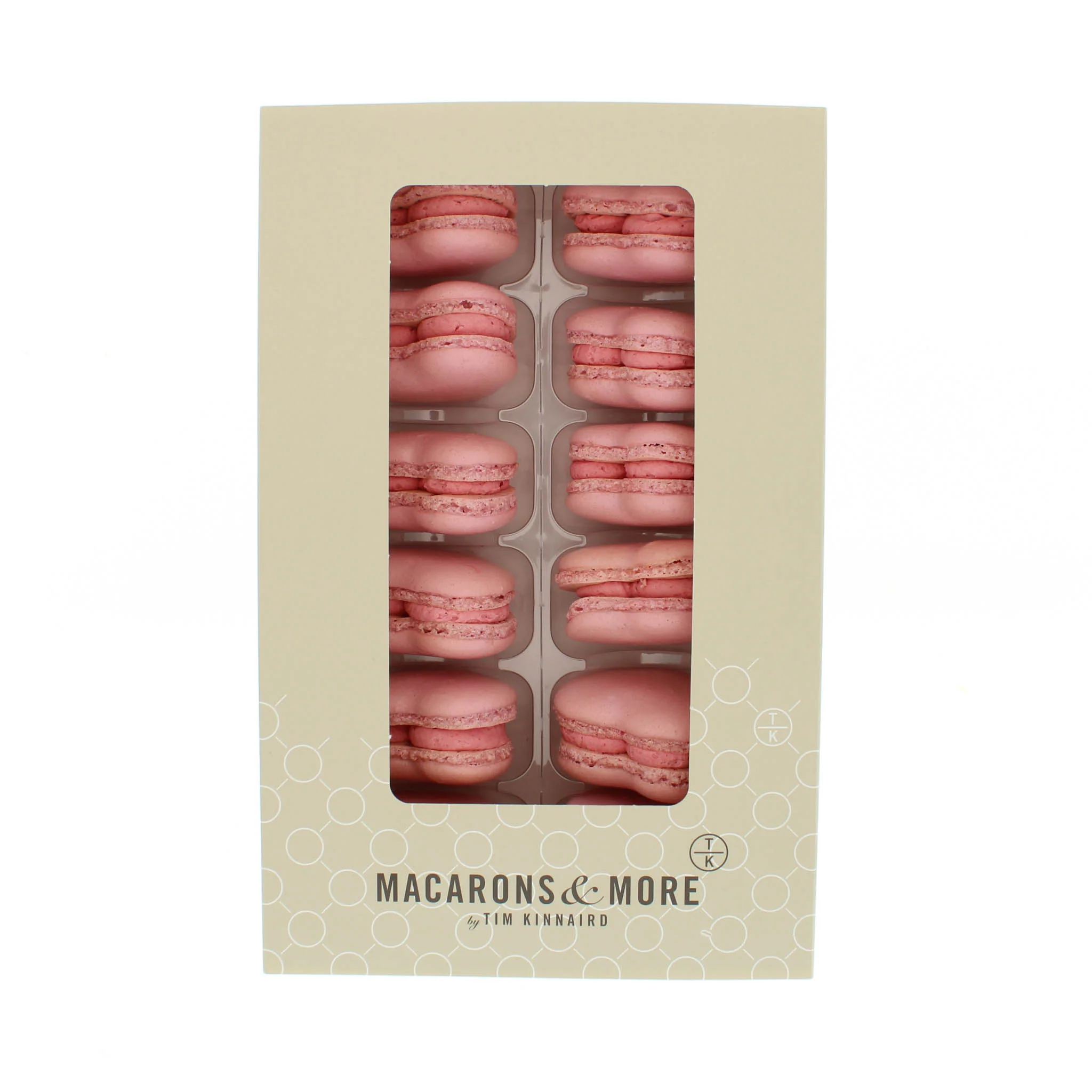 Heart Shaped Raspberry Macarons - Box of 12 - Image 3